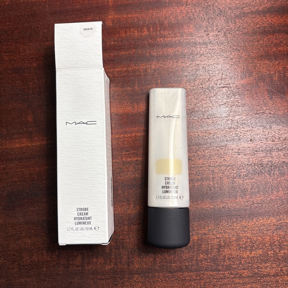 MAC Strobe Cream Hydratant Lumineux Goldlite 1.7oz 50ml Radiant Moisturizer NIB
